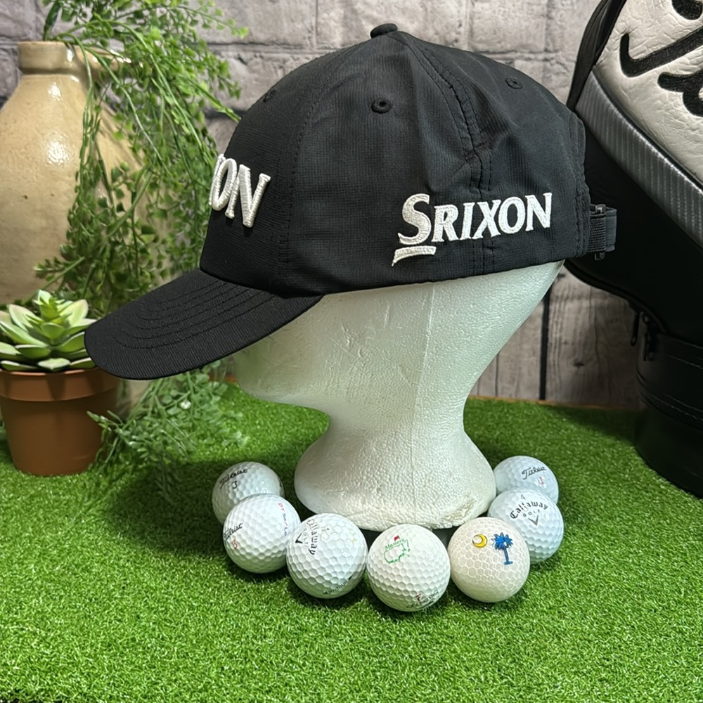 Black Srixon strapback light weight hat - Picture 4 of 5